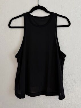 Black lululemon mesh tank top